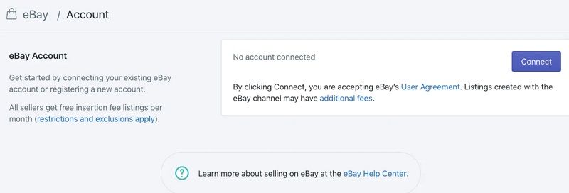 Step 2: Connect Your eBay account to Shopify - DSers