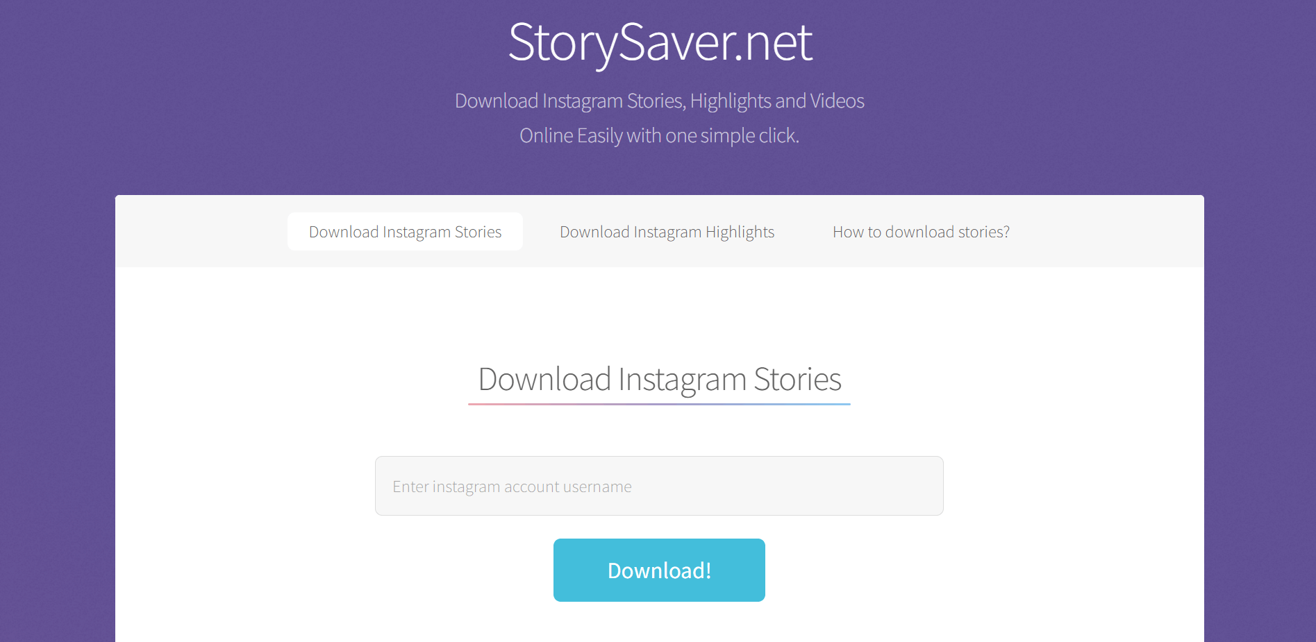 1. StorySaver.net