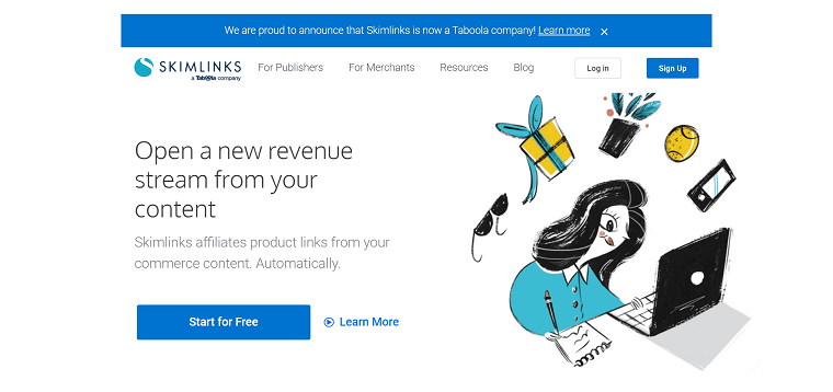 8. Skimlinks Homepage - DSers