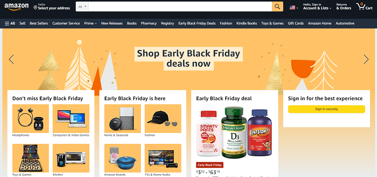 Amazon Homapage - DSers