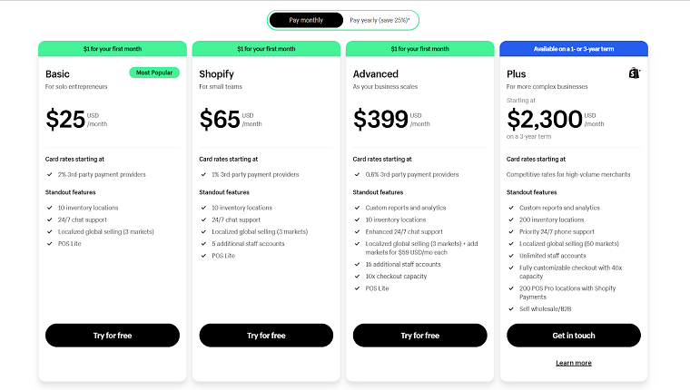 Choose Your Shopify Plan - DSers