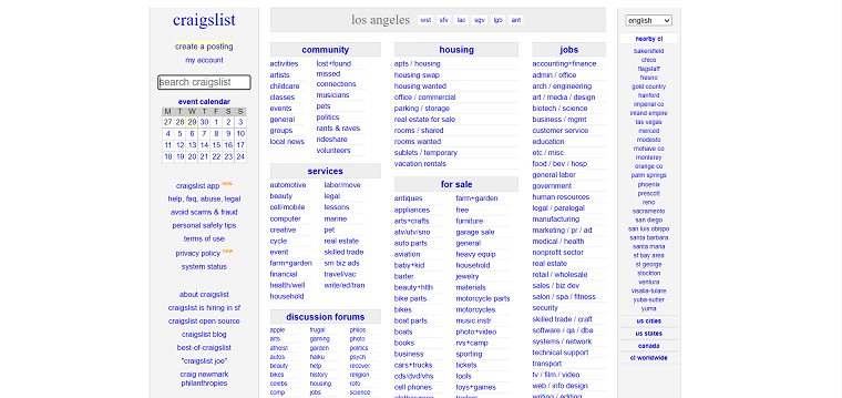 Craigslist Homapage - DSers