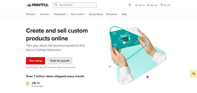 Printful Homepage - DSers