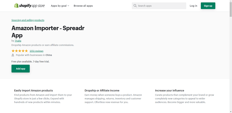 Spreadr Amazon dropshipping app - DSers